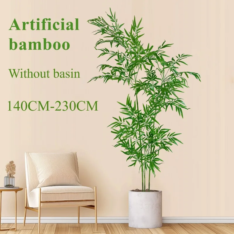 Ficus Lyrata Tree - Sztuczny Bambus Duży Zielony Bambus 1,4